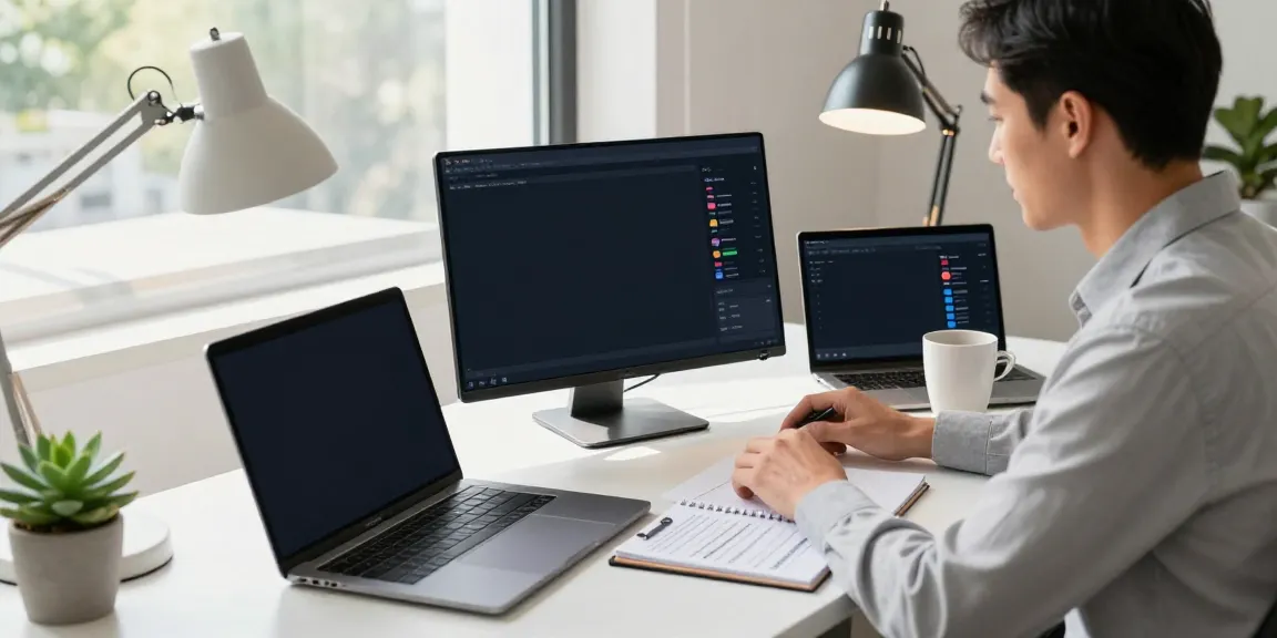 Digital marketer analyzing instant indexing performance metrics in a modern workspace.