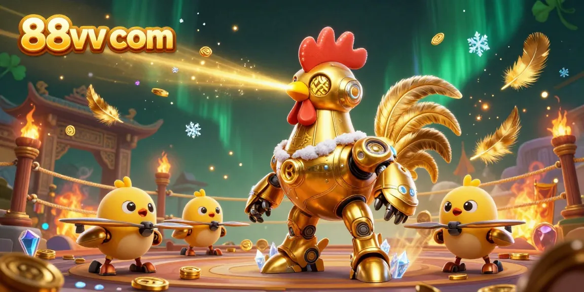 Experience vibrant gaming action with the dynamic characters of 88vv com amidst a rich casino-themed backdrop.