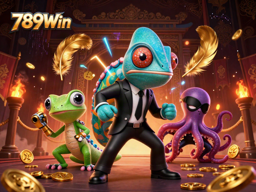Experience the thrill of gaming at 789Win with this vibrant 3D casino illustration.