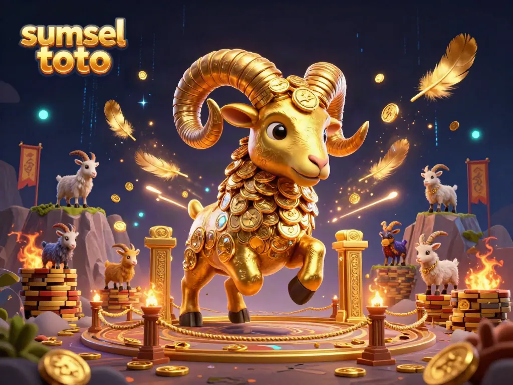 Experience thrilling gaming with sumsel toto in this vibrant, action-packed 3D illustration.