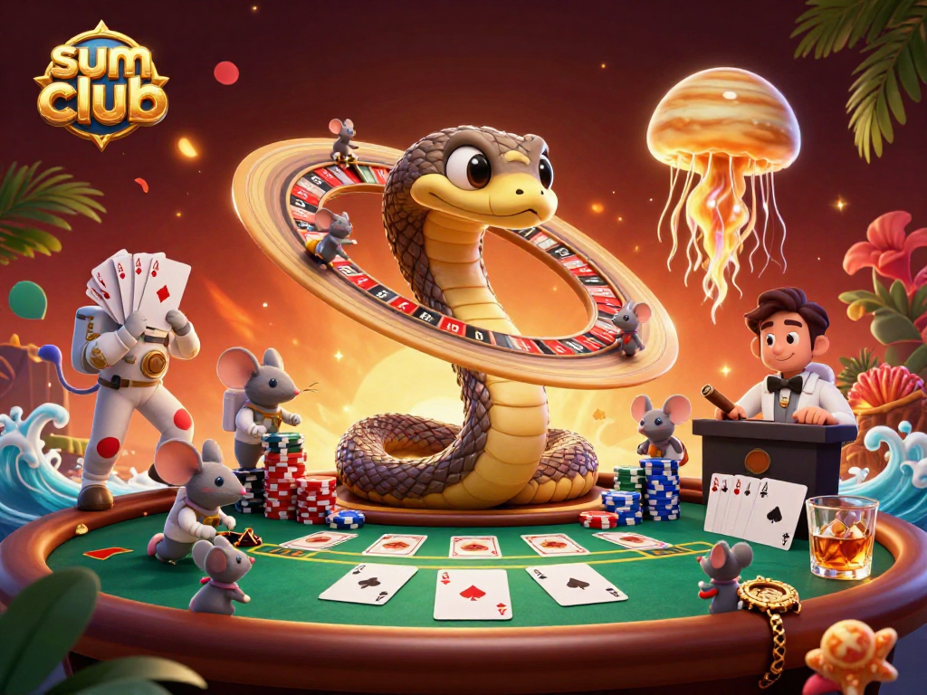 sumclub players bet on cosmic roulette while engaging with vibrant casino elements