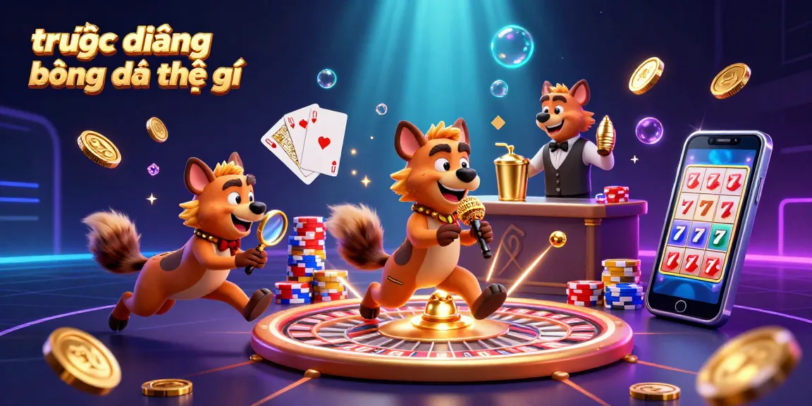 Engage with trực tiếp bóng đá thế giới in an ultra-detailed scene with lively characters amid casino excitement.