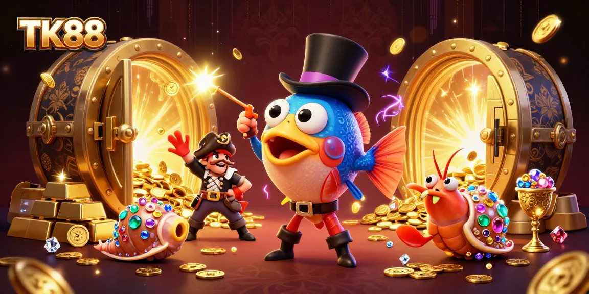 Engage in exciting jackpoint action at TK88 with vibrant treasures and captivating sea characters