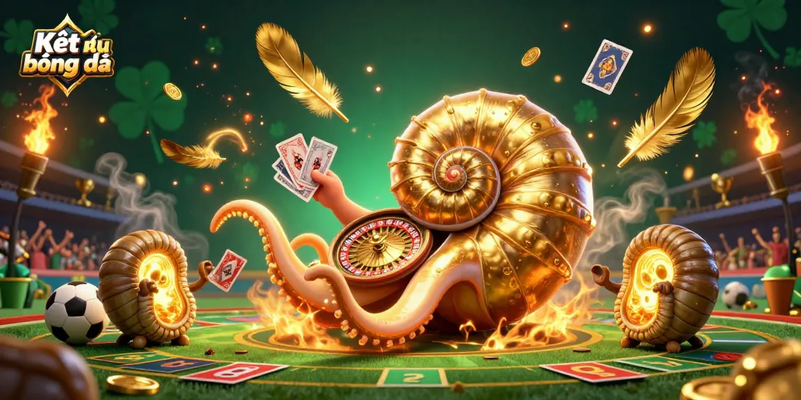Engage in Kết quả bóng đá betting with 3D ancient nautilus and glowing ammonites in a vibrant sports scene