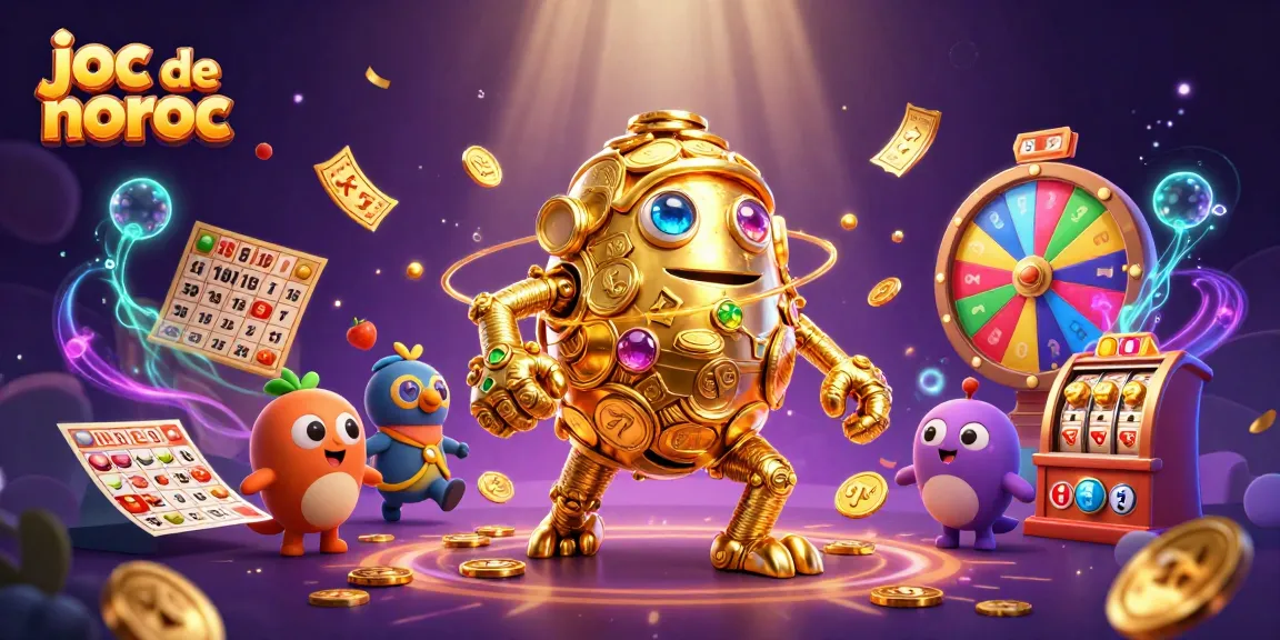 Joc de noroc captivant cu golem de aur și sloturi care plutește într-un fundal magic.
