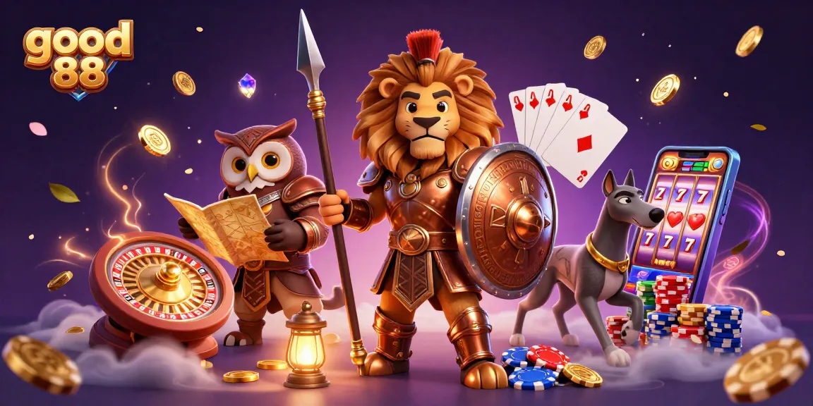 Experience the thrill of good 88 with dynamic casino elements and heroic characters.