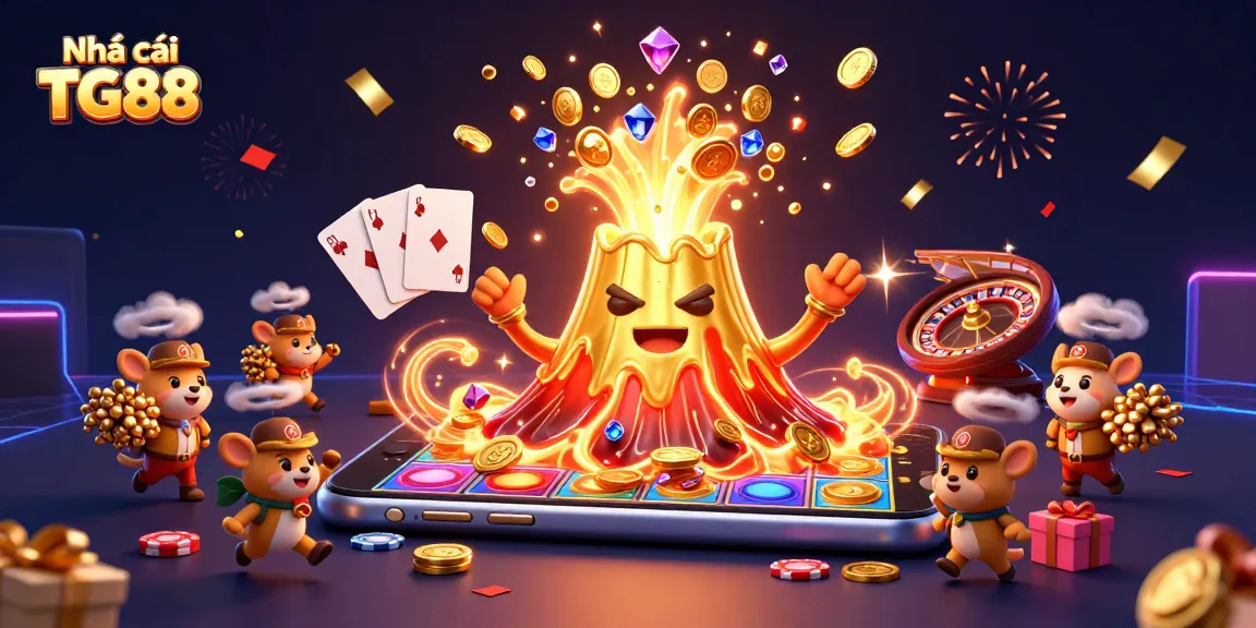 Engage with Nhà cái TG88 as you explore a vibrant casino scene filled with treasures and excitement.