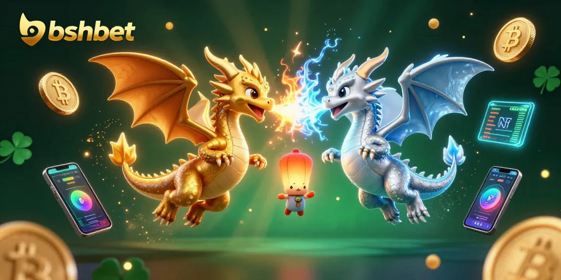 Engage with bshbet's thrilling dragon-themed casino adventures in a vivid 3D illustration.