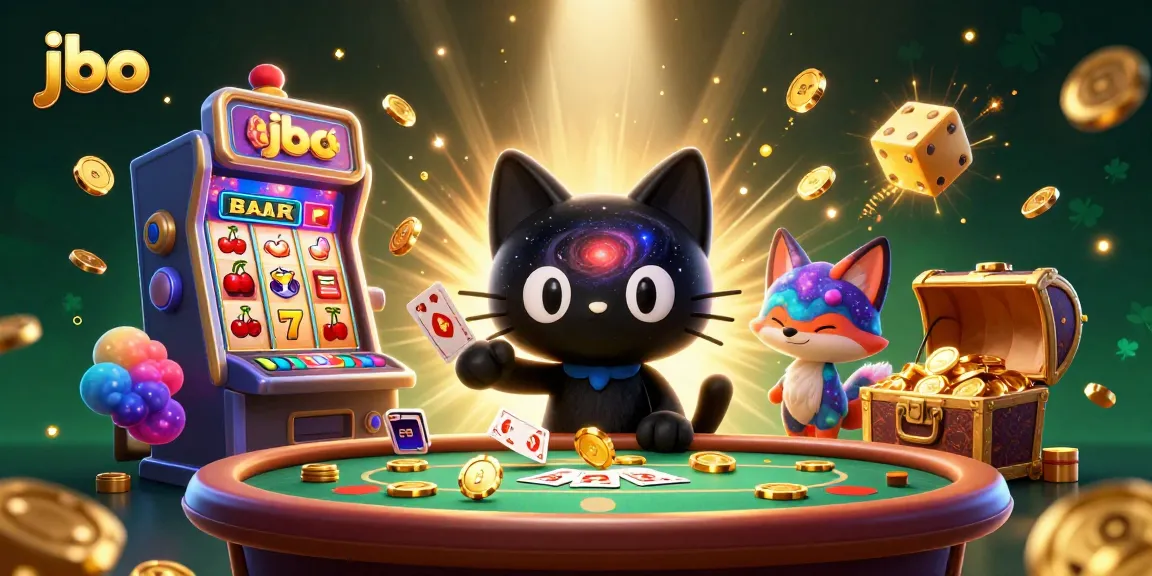 Experience thrilling jackpots at jbo with a cosmic casino atmosphere featuring 3D characters and exciting gaming elements.