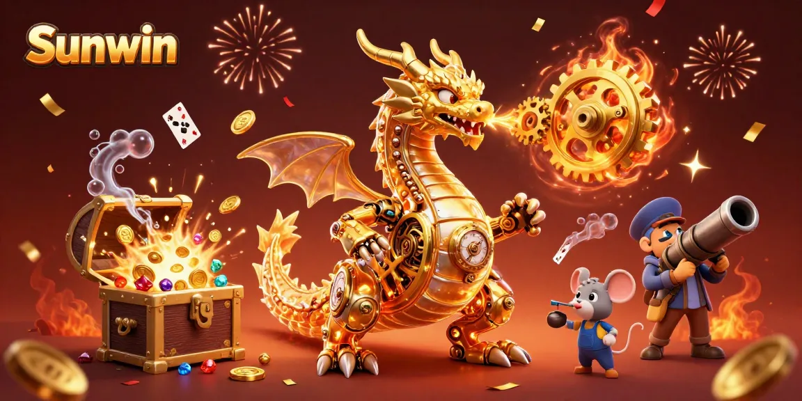 Sunwin offers thrilling gaming experiences with golden dragons and underwater treasures.