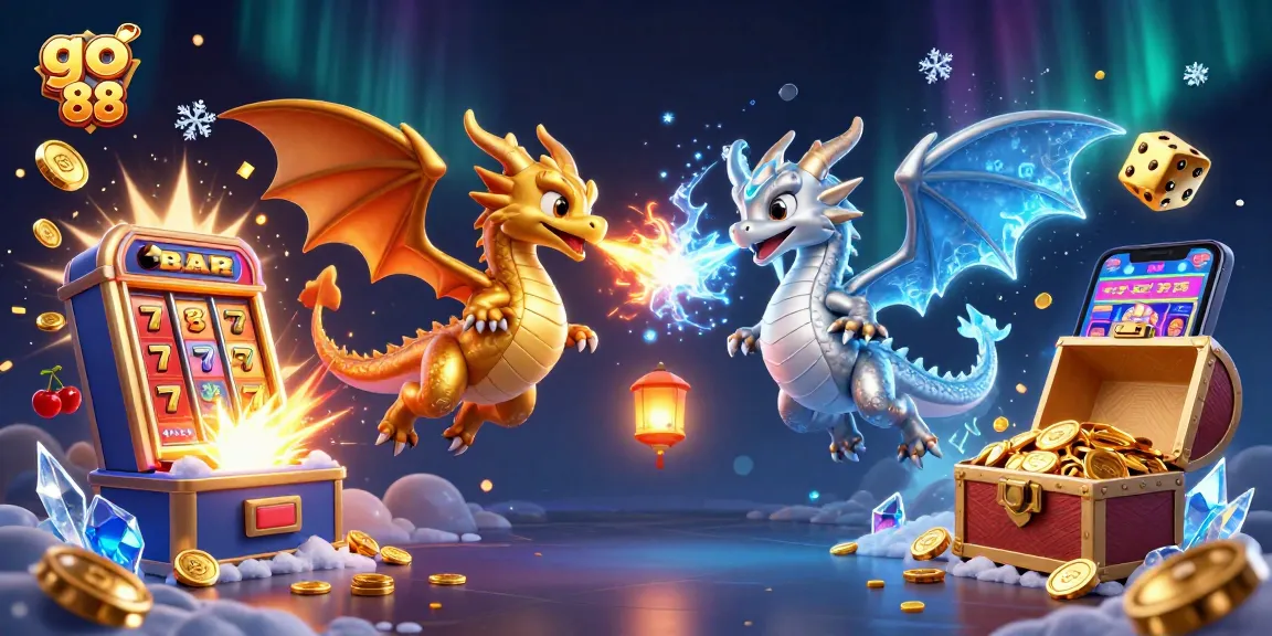 Experience jackpots and excitement with go 88 in this vibrant 3D casino scene.