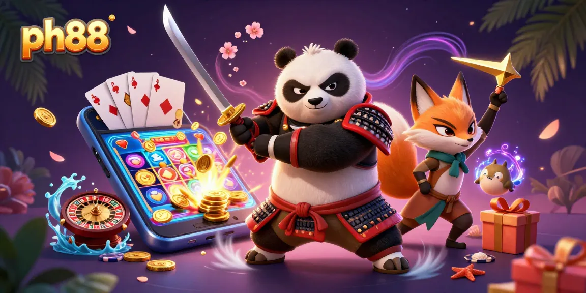 Experience thrilling gameplay at ph88 with samurai panda, ninja fox, and magic tanuki!
