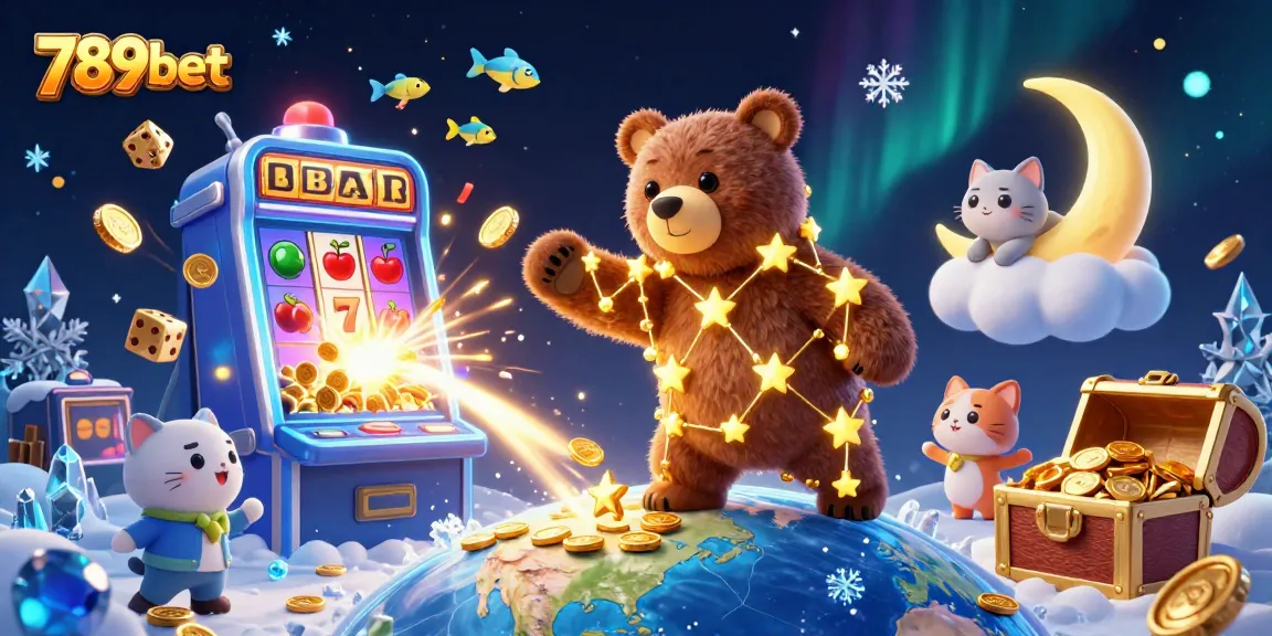 Spin the reels at 789bet with this vibrant 3D casino illustration full of excitement.