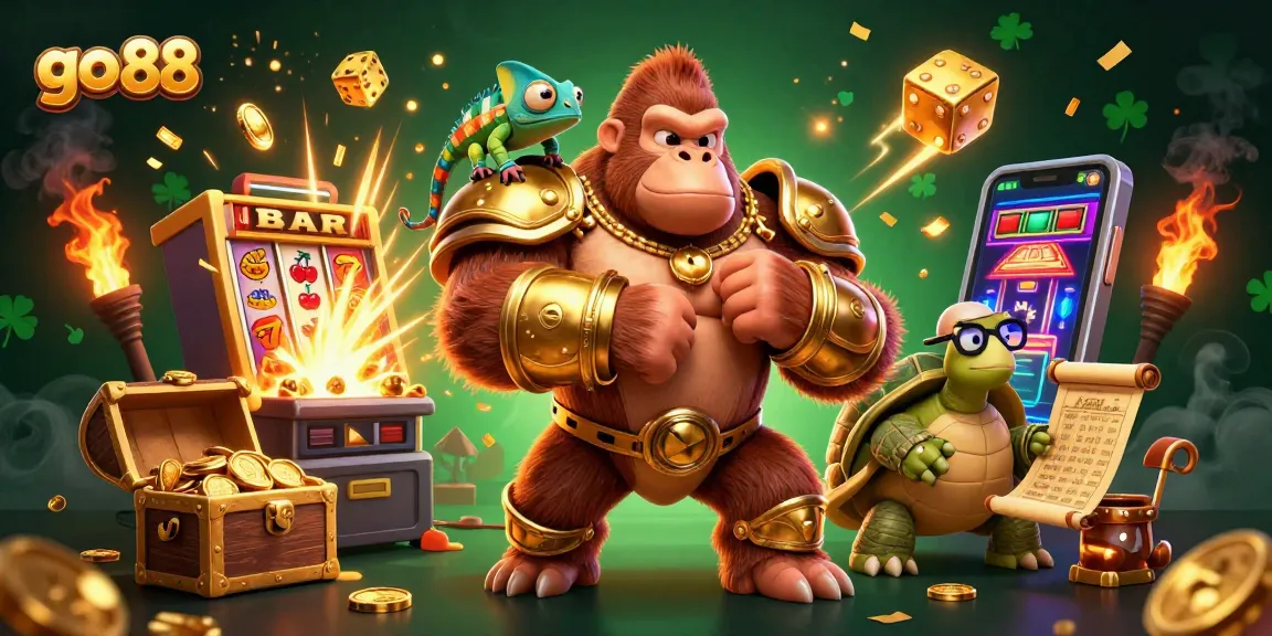 Engage in thrilling slots action with go 88 and a dynamic ensemble of gambling characters.