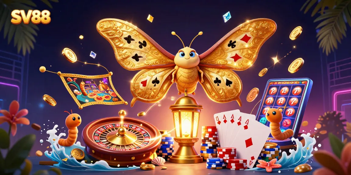 Experience winning with SV88's vibrant casino scene featuring captivating game elements.
